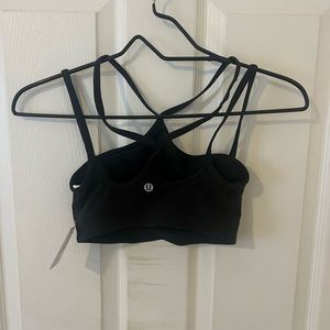 Lululemon strappy flow y bra size 2 black